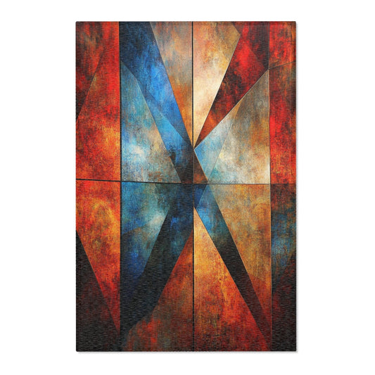 Abstract Geometric Area Rug - Sharp