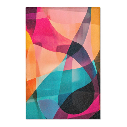 Abstract Geometric Area Rug - Whirl