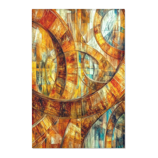 Flow - Abstract Geometric Area Rug