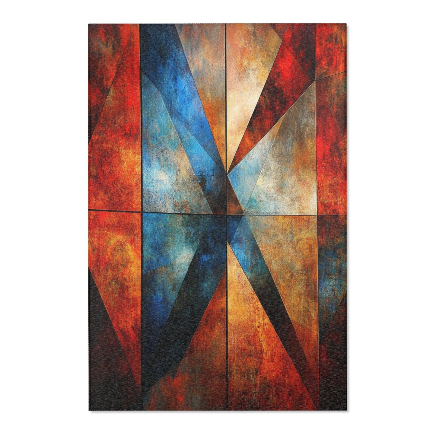 Abstract Geometric Area Rug - Sharp