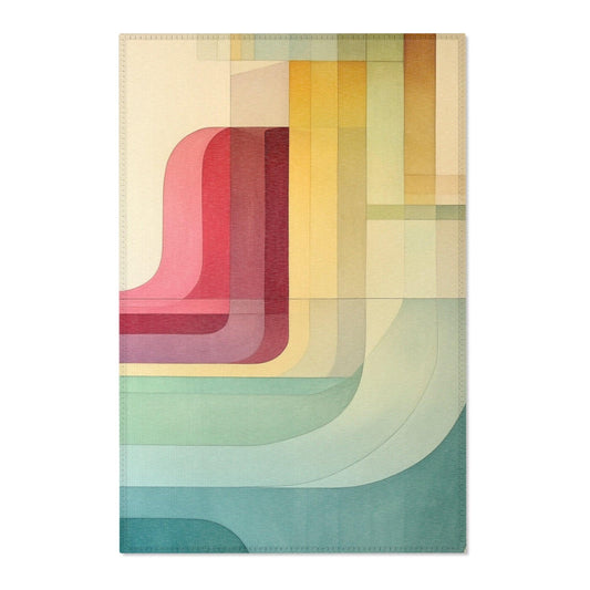 Retro - Abstract Geometric Area Rug